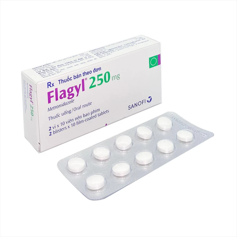 Flagyl 250mg (2 vỉ x 10 viên)